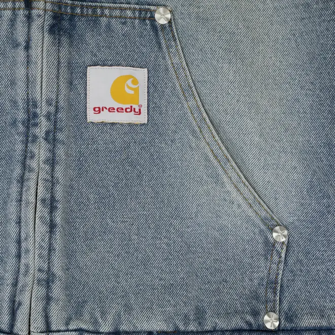 Greedy Unit Blue Loose Screw Denim Jacket