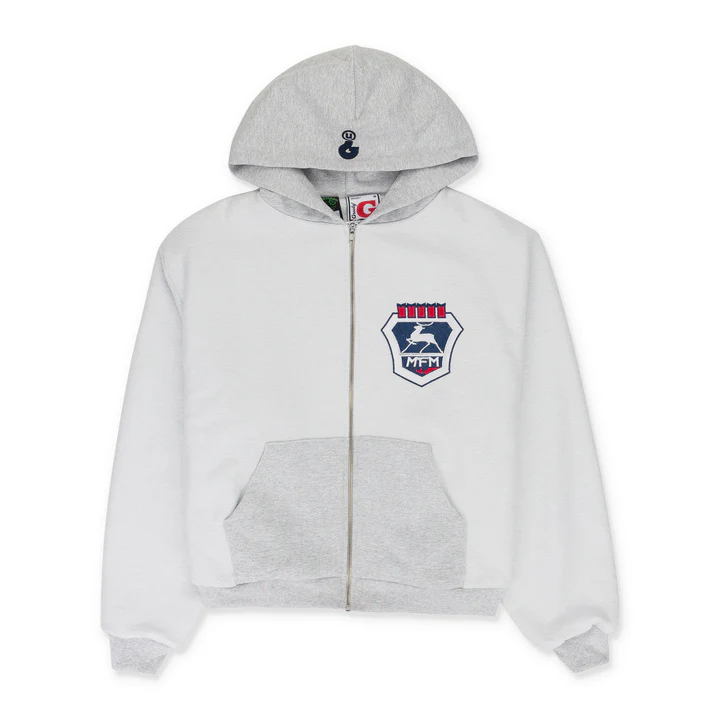 Greedy Unit Grey Double Layered Hoodie