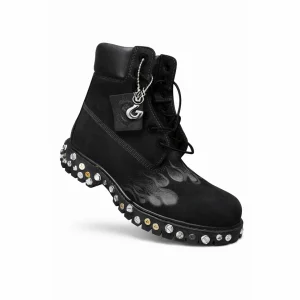 Greedy Unit Flame Screw Boots Black