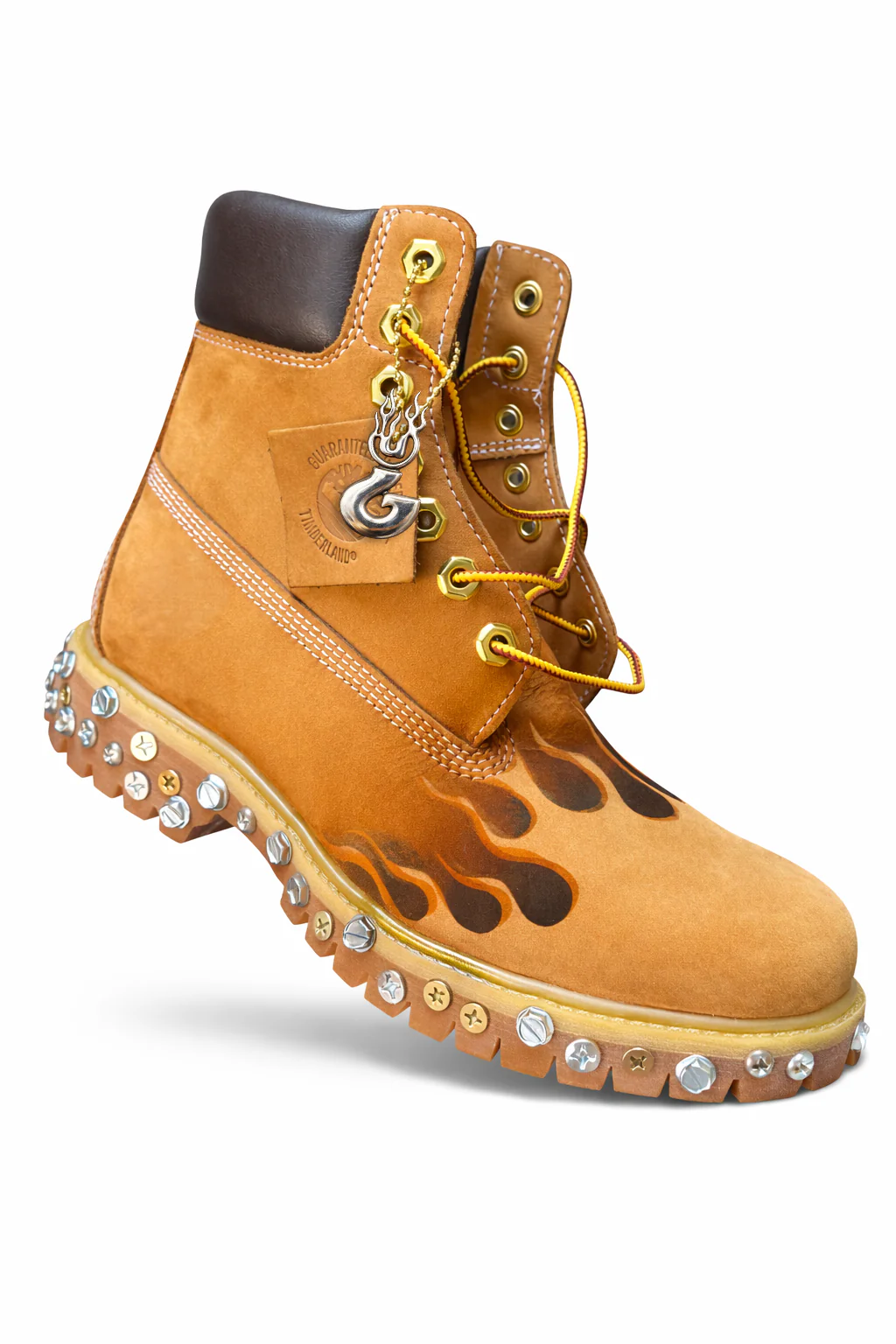Greedy Unit Flame Screw Boots Wheat