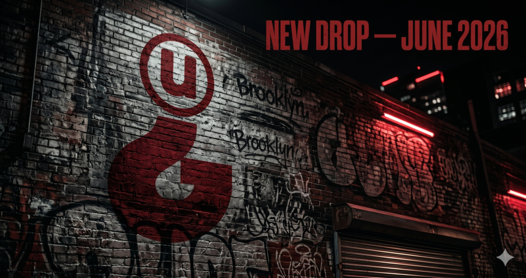 Greedy Unit June 2026 new drop banner — NYC streetwear brand by Dimelojc, Brooklyn New York